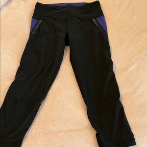 VSX Sport Leggings in Black and Purple Size S/P